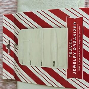 WHITE TRAVEL JEWELRY ORGANIZER